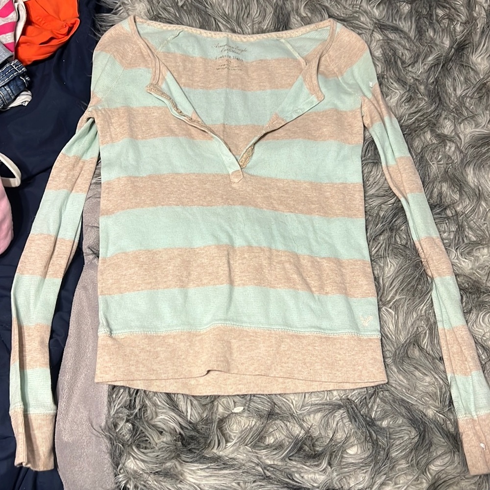 AE Striped Henley